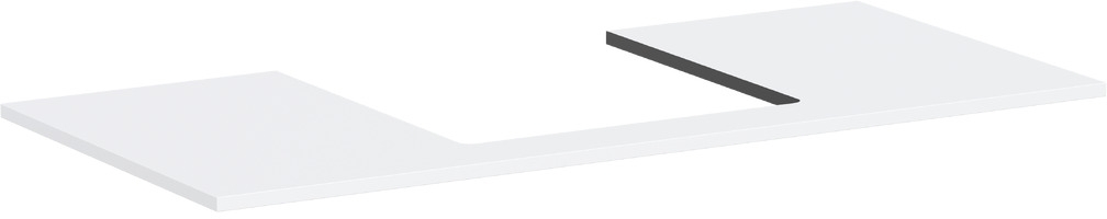 Hansgrohe Xilesa E piano sopra armadietto 118x55 cm bianco 54271700