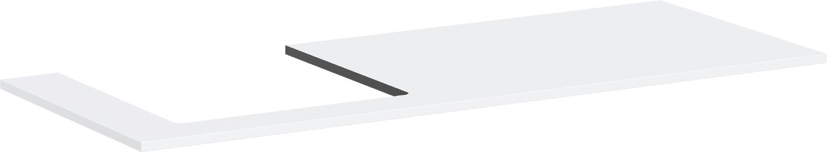 Hansgrohe Xilesa E piano sopra armadietto 137.5x55 cm bianco 54272700