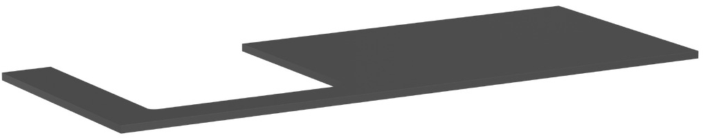 Hansgrohe Xilesa E piano sopra armadietto 137.5x55 cm grigio 54272760