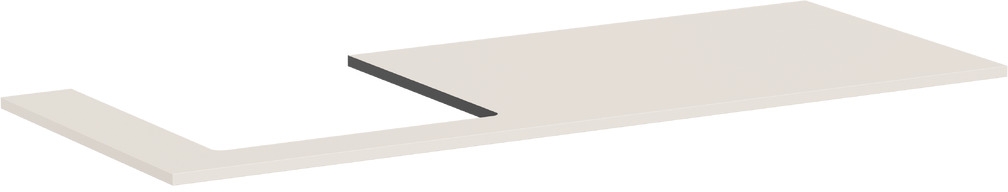 Hansgrohe Xilesa E piano sopra armadietto 137.5x55 cm sabbia 54272780
