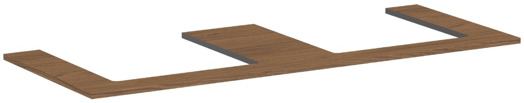 Hansgrohe Xilesa E piano sopra armadietto 137.5x55 cm rovere 54274550