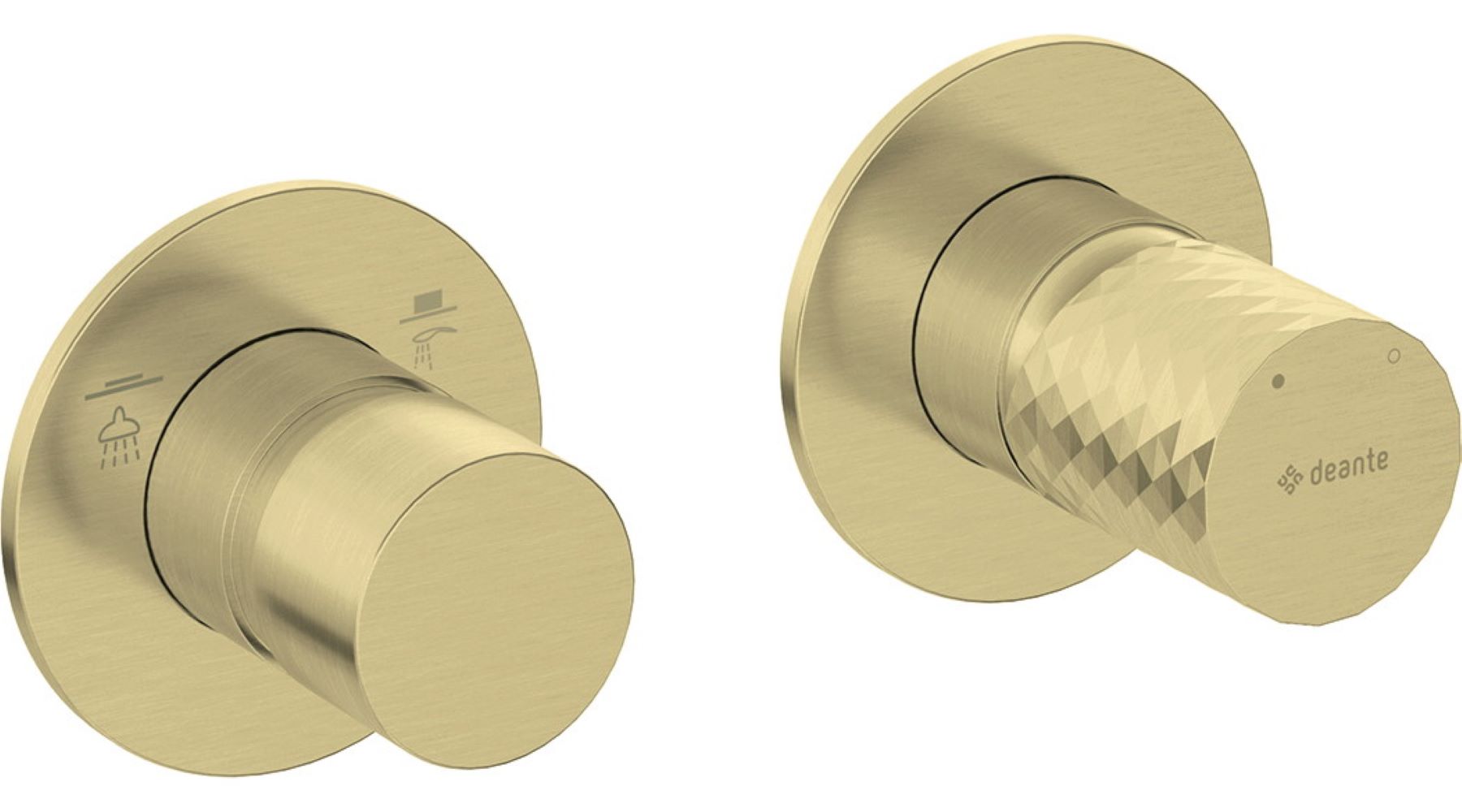 Deante Silia Hexa rubinetto per vasca e doccia da incasso oro BHS_R46P