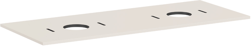 Hansgrohe Xilesa E piano sopra armadietto 137.5x55 cm sabbia 54280780