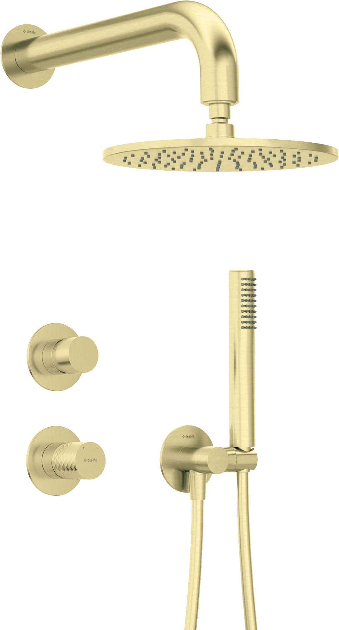 Deante Silia Hexa set doccia da incasso con soffione oro NHS_R9YK