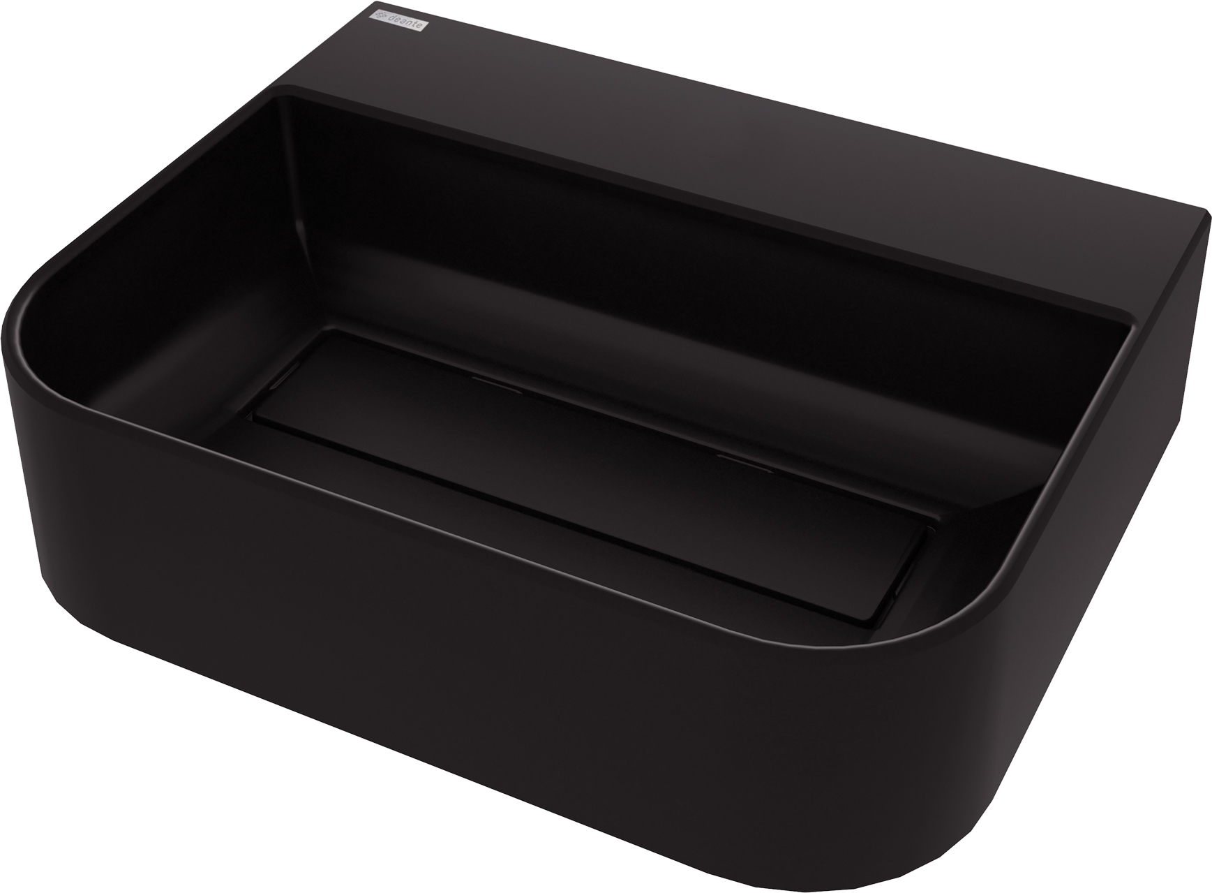 Deante Arnika lavabo 50.5x40.5 cm da appoggio nero opaca CQA_NU5S
