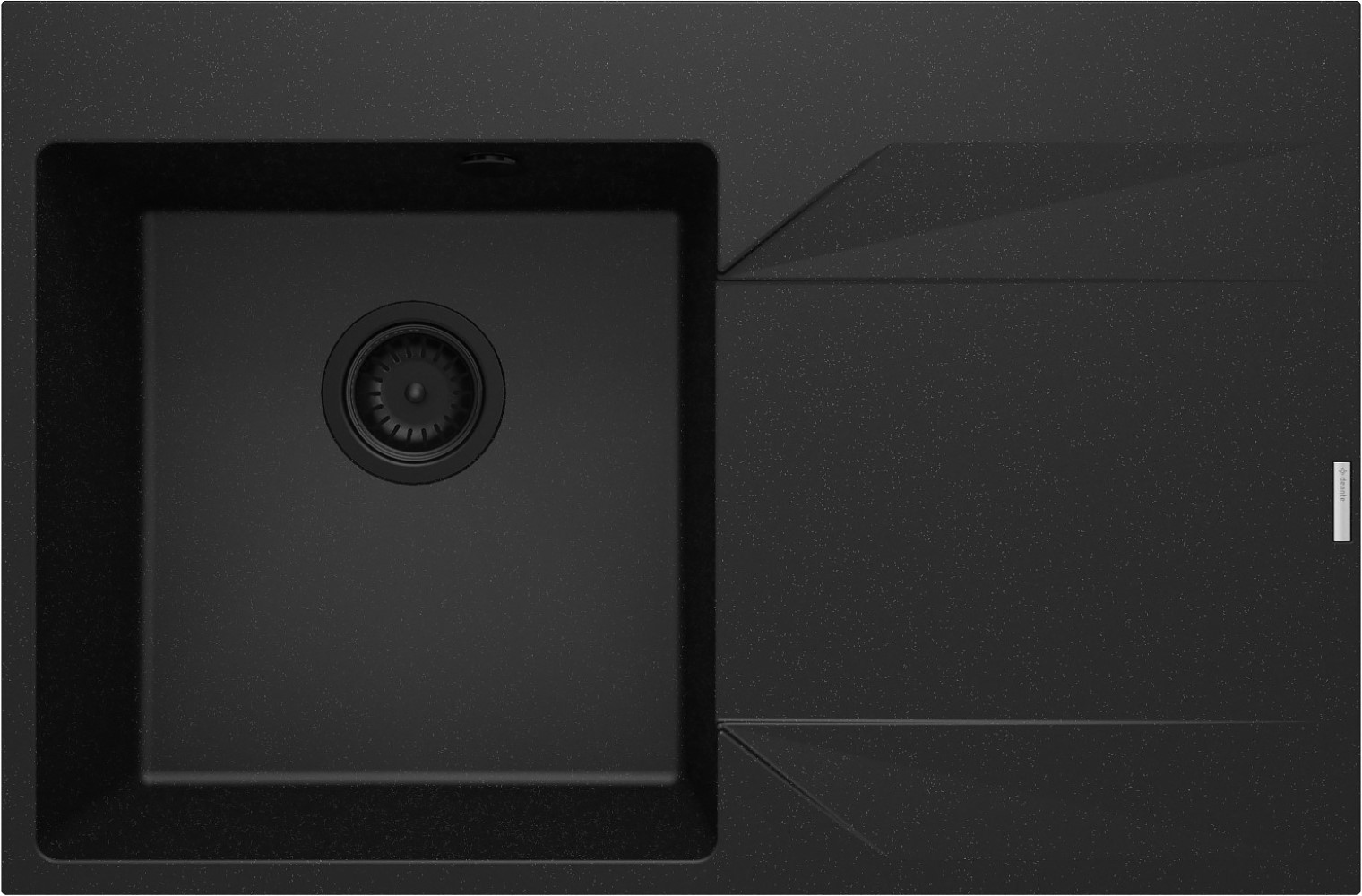 Deante Evora lavello in granito 76x50 cm grigio/grafite/inox ZQJ_G11P