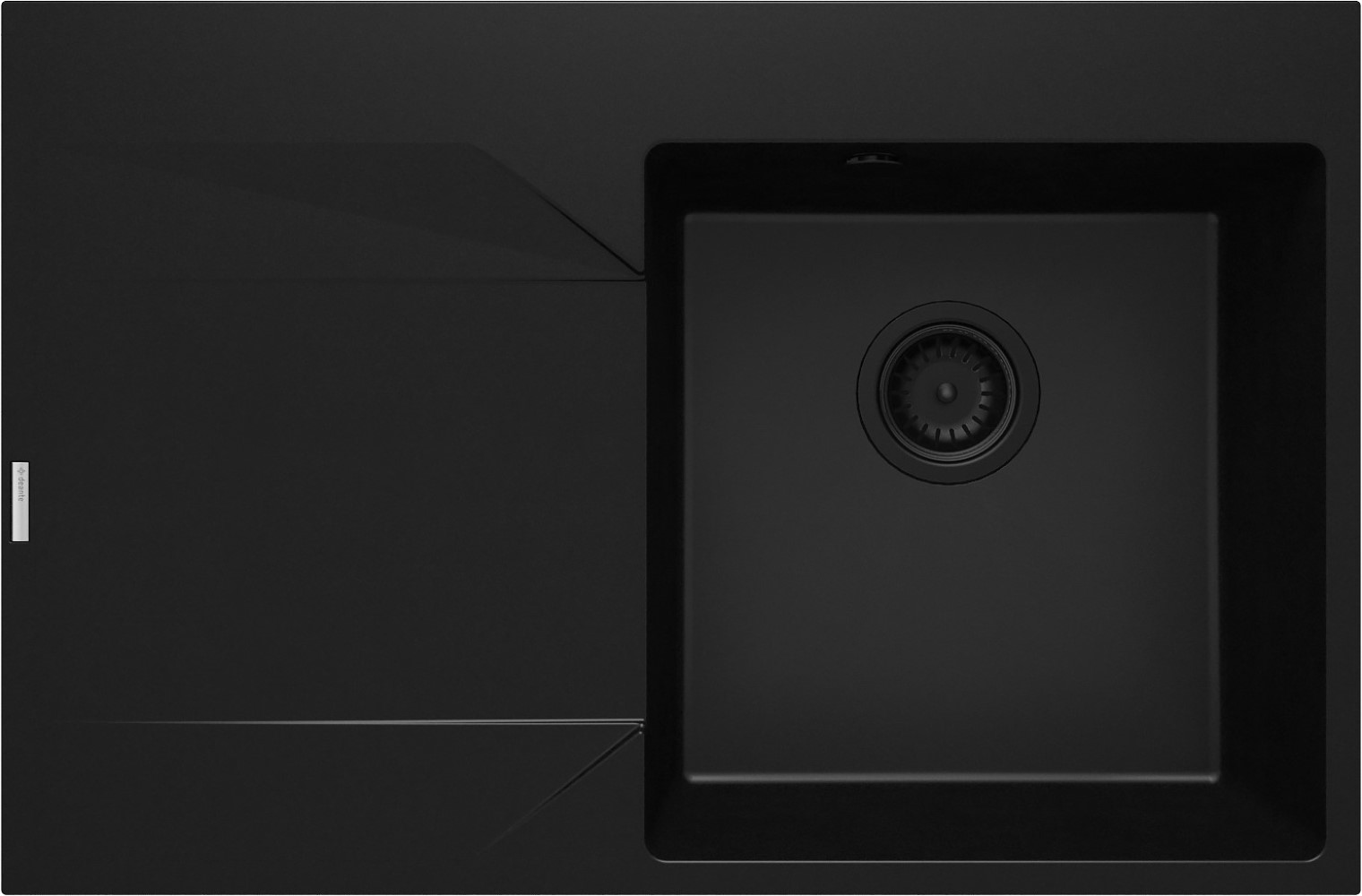 Deante Evora lavello in granito 76x50 cm nero ZQJ_N11L