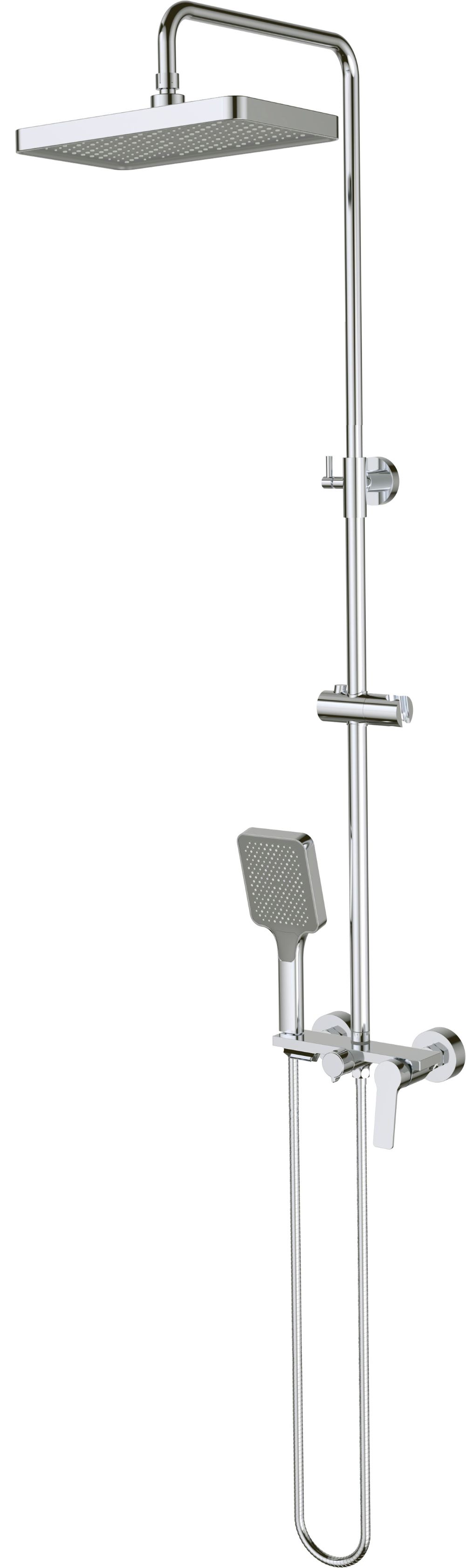 Deante Loco set doccia a parete con soffione cromo NLC_04SK