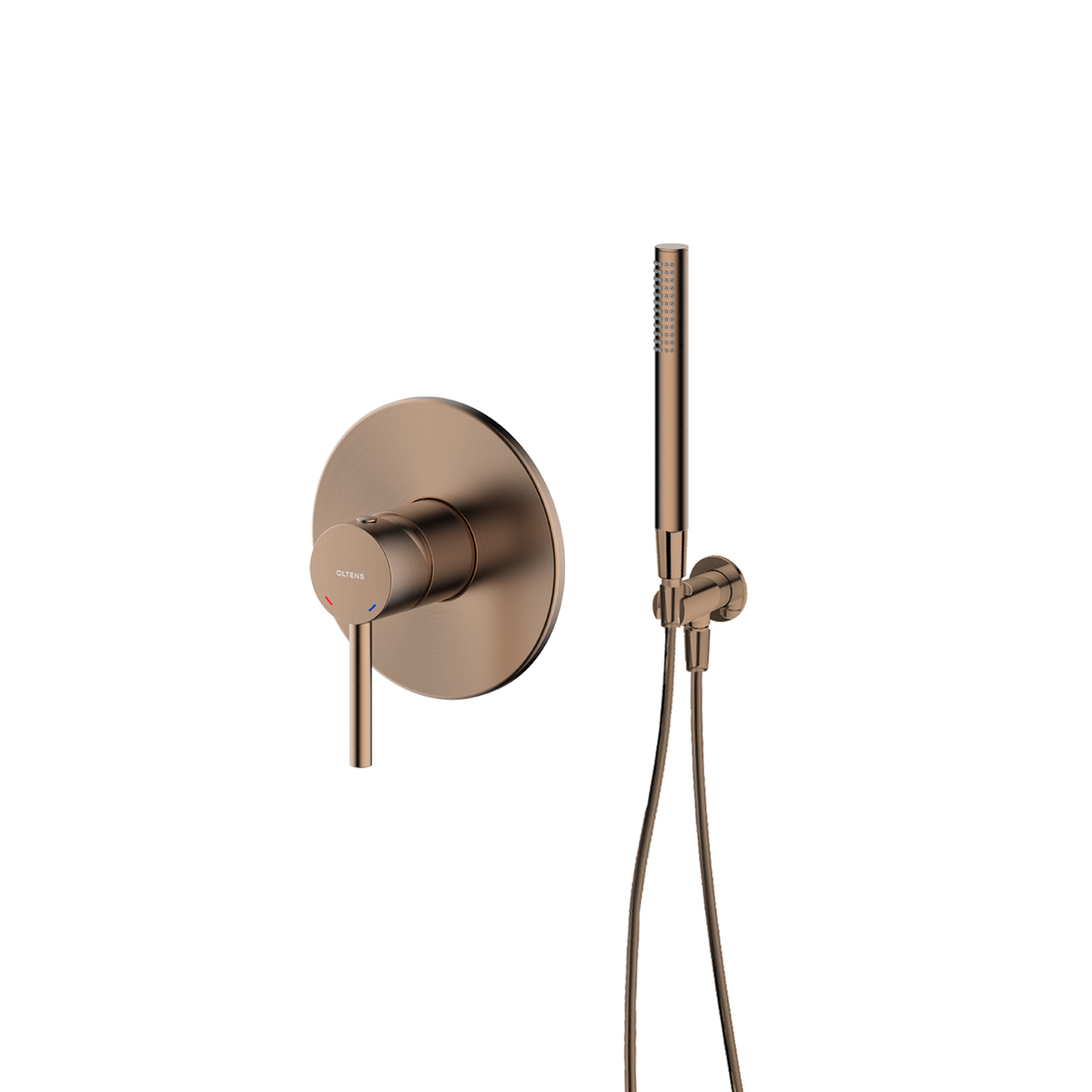 Set rubinetto per doccia Oltens Molle 33100610, prese d'acqua con supporto doccetta Oltens Hvita 39304610, 37102610, 37200610