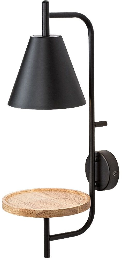 Rabalux Azome lampada da parete 1x15 W nero-legno 71293