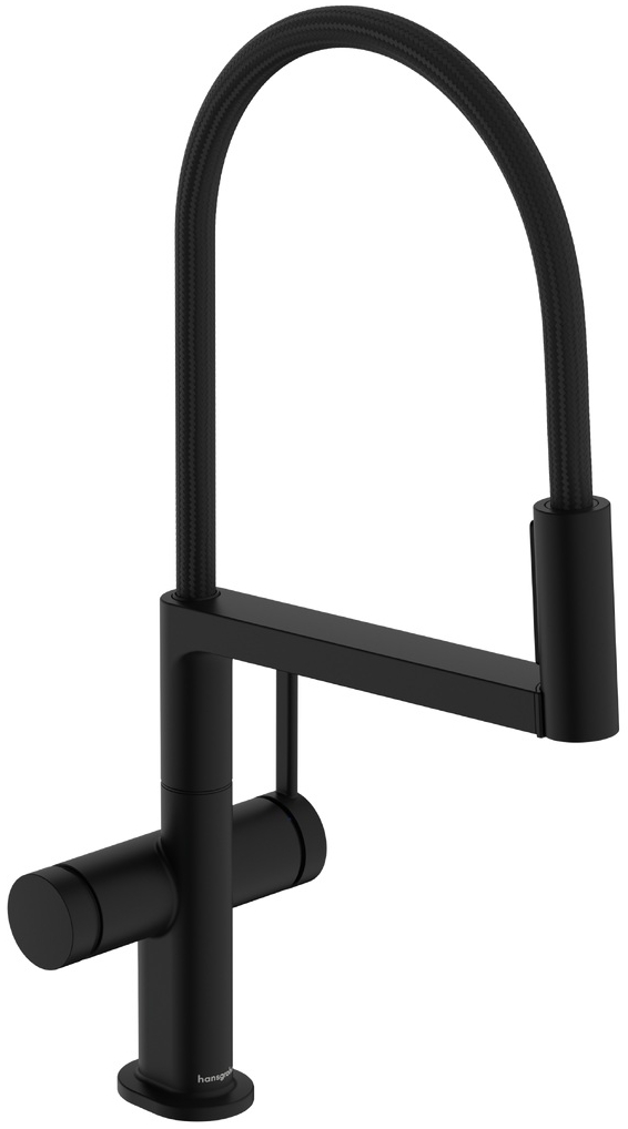 Hansgrohe Talis Select M54 PowderSpray rubinetto da cucina verticale nero 72861670