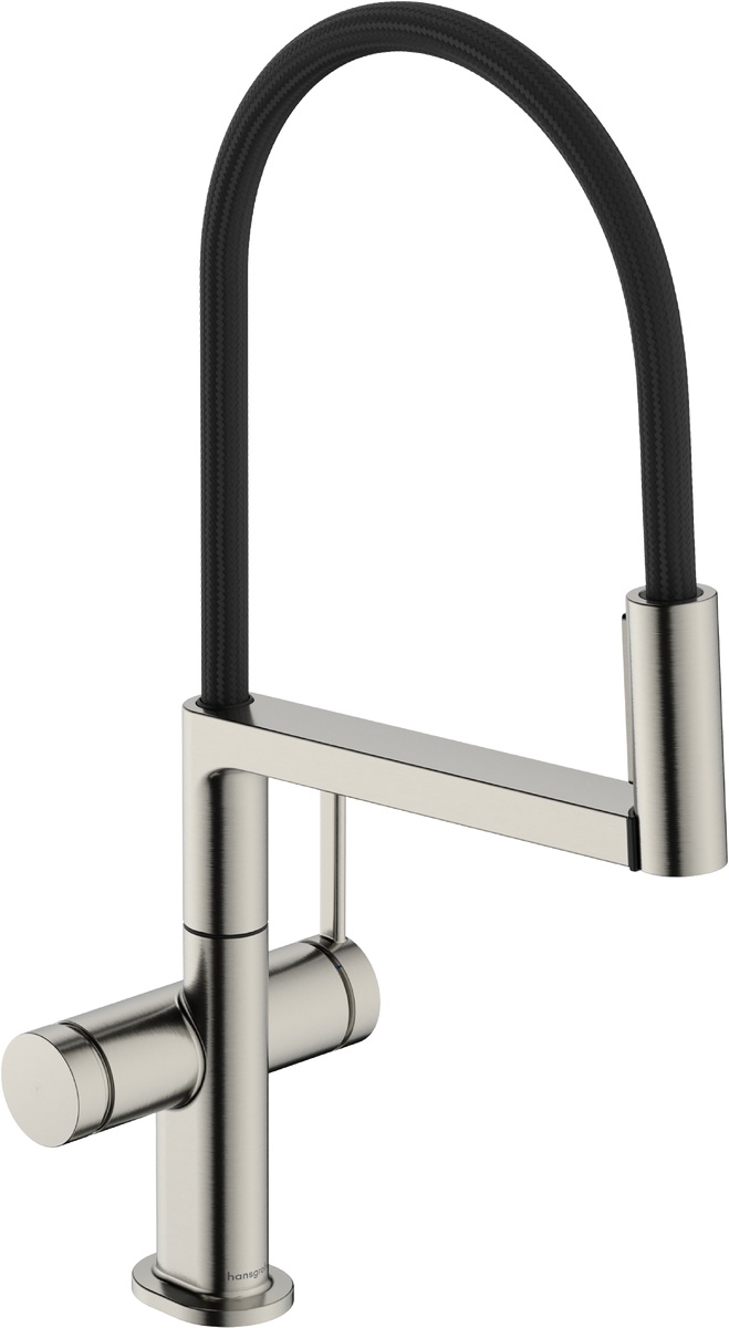 Hansgrohe Talis Select M54 PowderSpray rubinetto da cucina verticale acciaio inossidabile 72861800