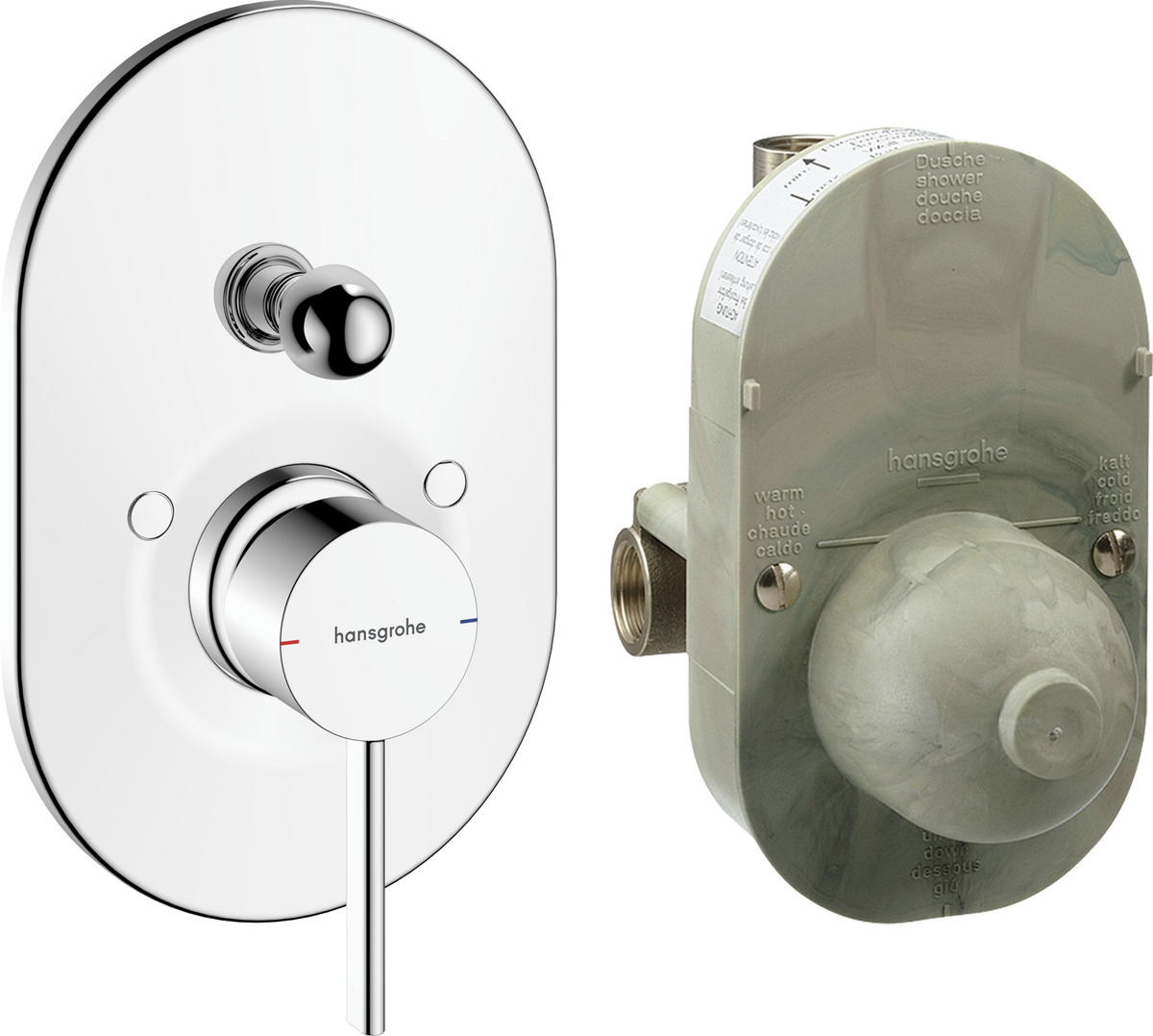 Hansgrohe Zesis S rubinetto per vasca e doccia da incasso cromo 74418000