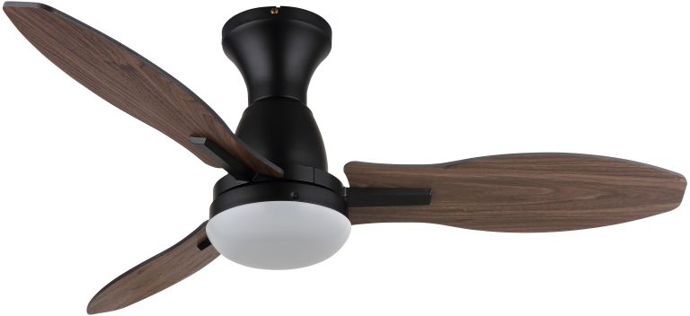 Globo Lighting Gale lampada ventilatore da soffitto 1x22 W bianco-nero-legno 03671B