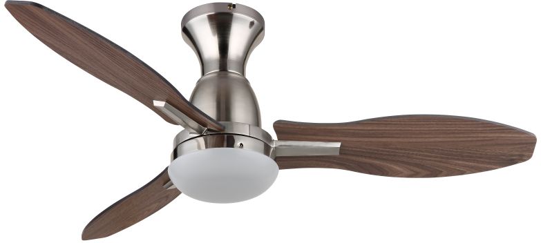Globo Lighting Gale lampada ventilatore da soffitto 1x22 W bianco-legno-nichel 03671N