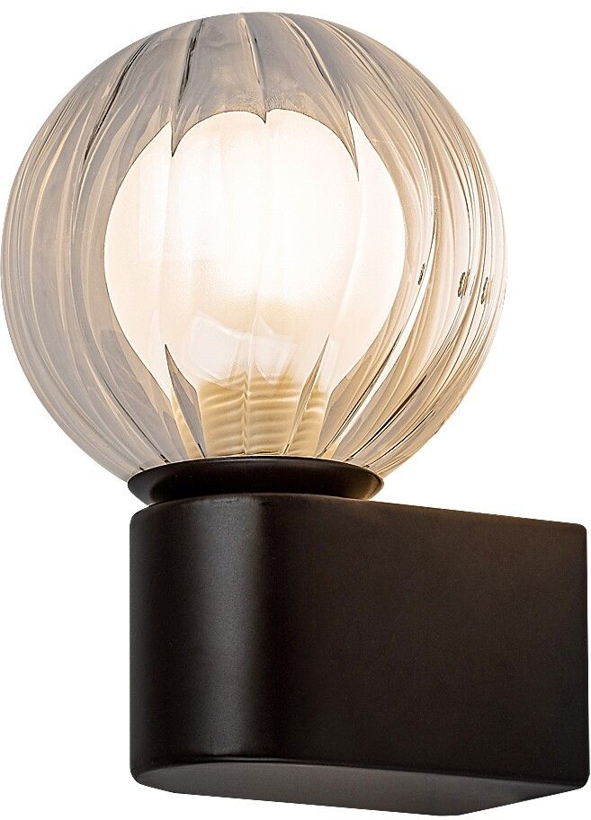 Rabalux Colzar lampada da parete 1x3.5 W nero-trasparente 75021