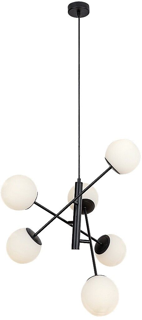 Rabalux Meduza lampada da soffitto 6x20 W bianco-nero 72194