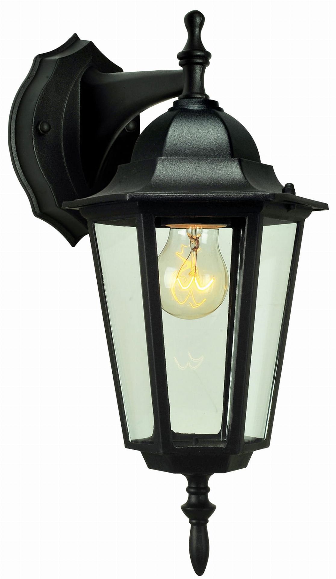 Zuma Line Moonlit lampada da parete per esterni 1x60 W nero 17060-S-WD