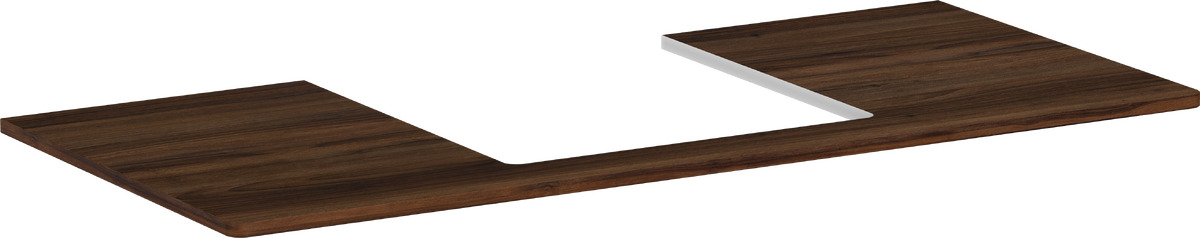 Hansgrohe Xelu Q piano sopra armadietto 118x55 cm noce 54096630