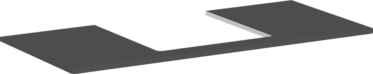 Hansgrohe Xelu Q piano sopra armadietto 118x55 cm grigio 54096910