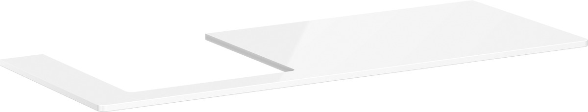 Hansgrohe Xelu Q piano sopra armadietto 136x55 cm bianco 54097050