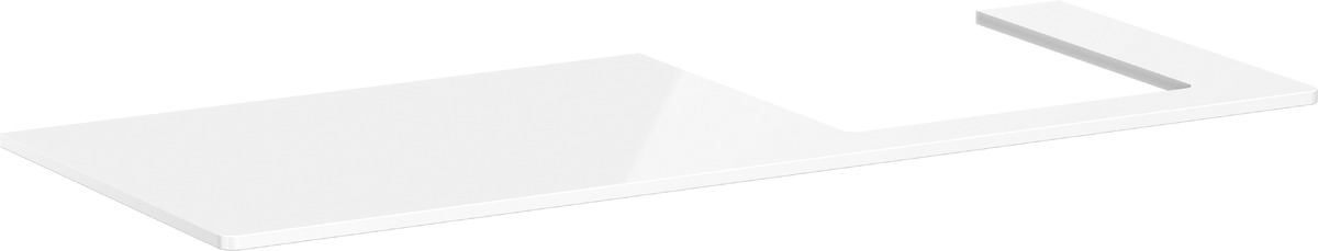 Hansgrohe Xelu Q piano sopra armadietto 136x55 cm bianco 54098050