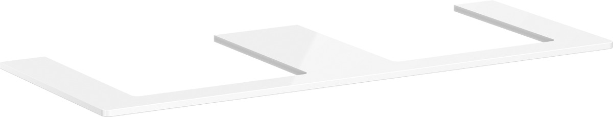 Hansgrohe Xelu Q piano sopra armadietto 136x55 cm bianco 54099050