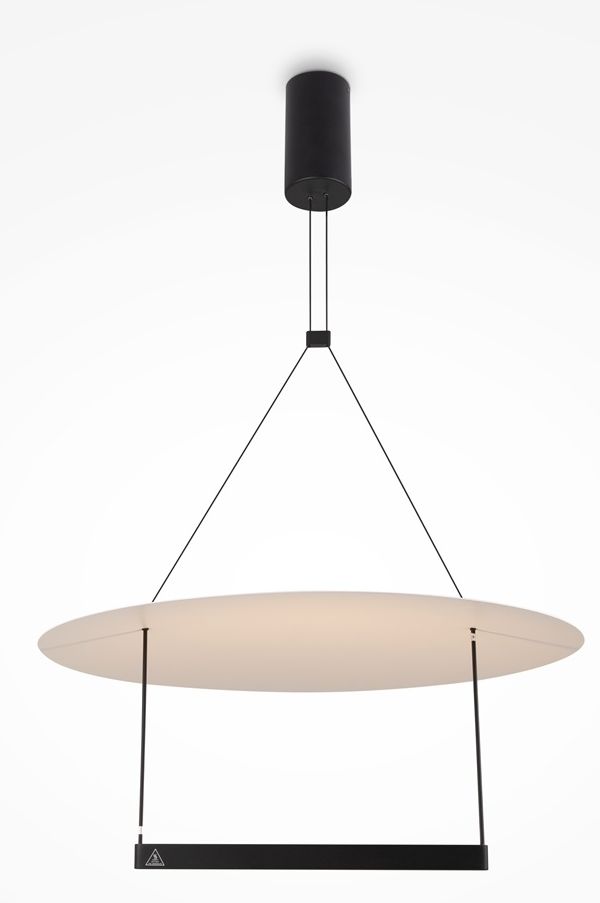 Maytoni Ambience lampada sospesa 1x30 W bianco-nero MOD280PL-L30B3K1