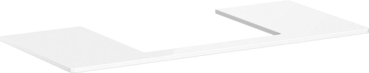 Hansgrohe Xelu Q piano sopra armadietto 118x55 cm bianco 54111050