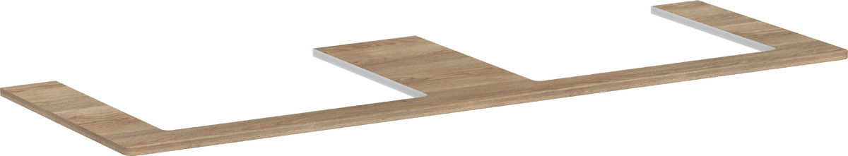 Hansgrohe Xelu Q piano sopra armadietto 156x55 cm rovere 54112230