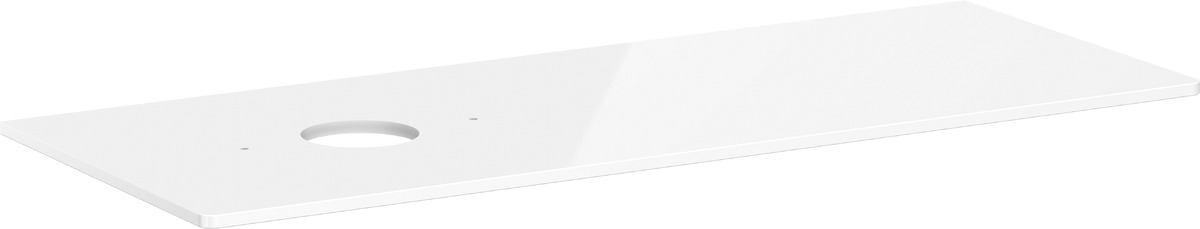 Hansgrohe Xelu Q piano sopra armadietto 136x55 cm bianco 54116050