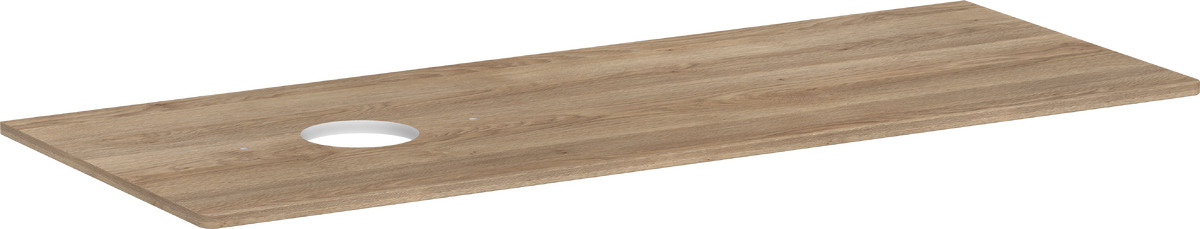 Hansgrohe Xelu Q piano sopra armadietto 136x55 cm rovere 54116230