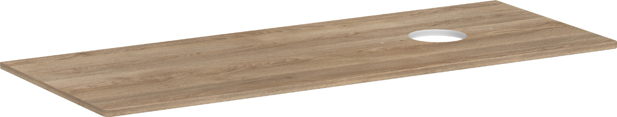 Hansgrohe Xelu Q piano sopra armadietto 136x55 cm rovere 54117230