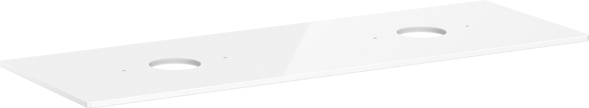 Hansgrohe Xelu Q piano sopra armadietto 156x55 cm bianco 54119050