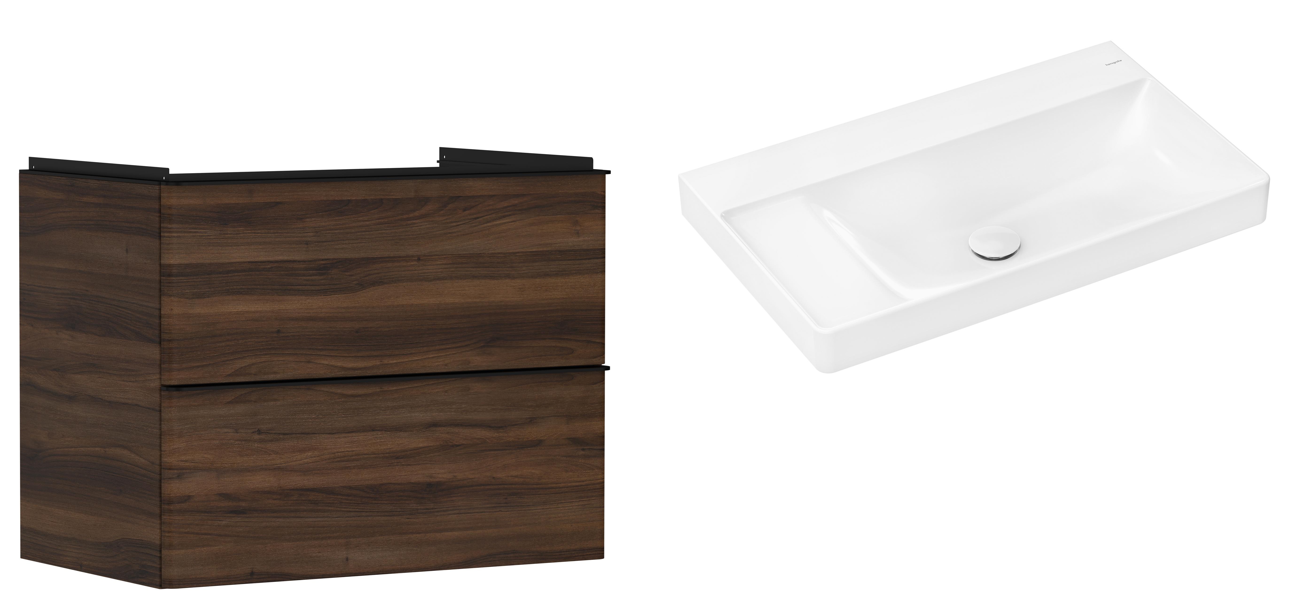 Set armadietto Hansgrohe Xelu Q 54030670, lavabo Hansgrohe Xelu Q 61032450