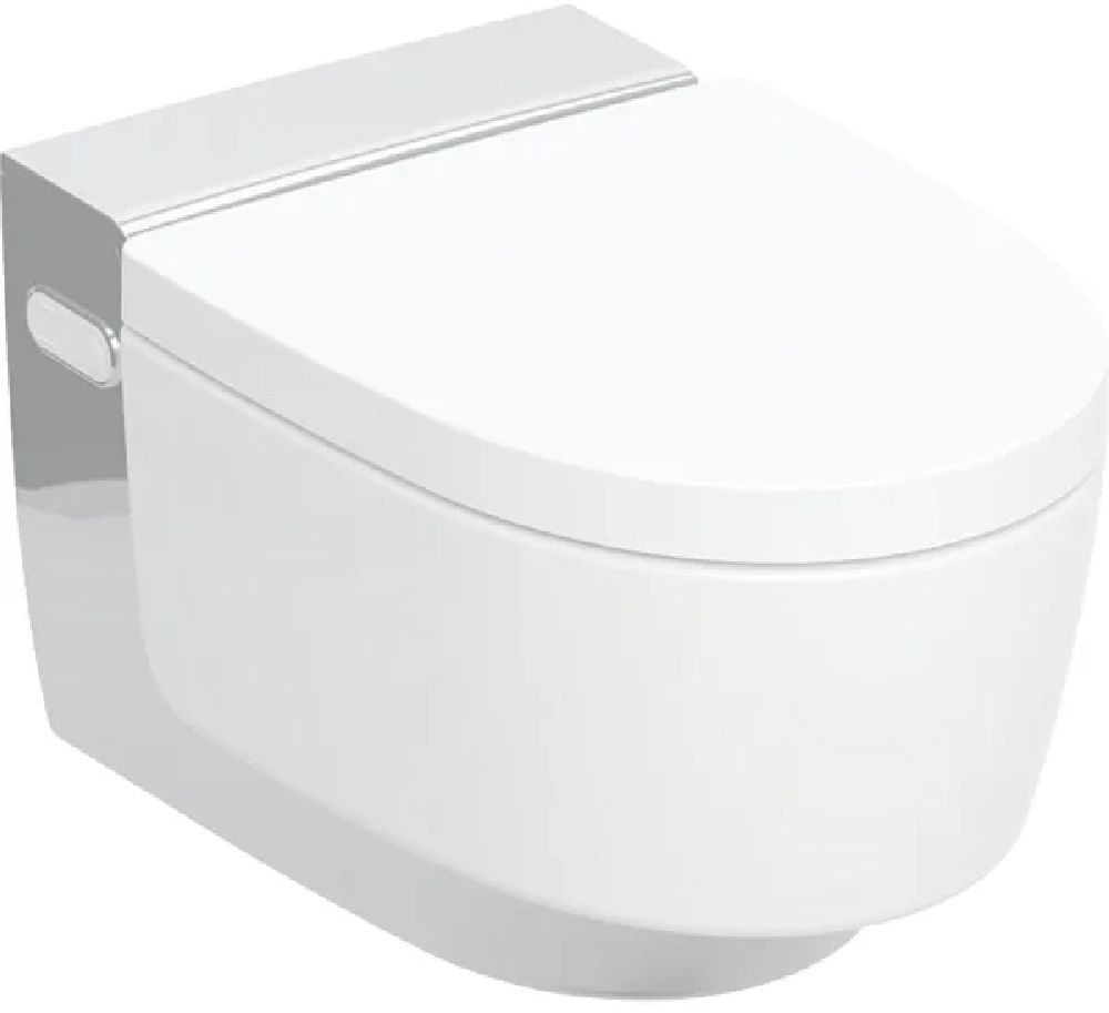 Geberit AquaClean Mera vaso con sedile bidet sospeso senza brida con scarico a vortice bianco 146.200.11.1