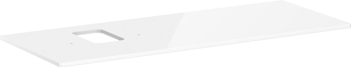 Hansgrohe Xelu Q piano sopra armadietto 136x55 cm bianco 54123050