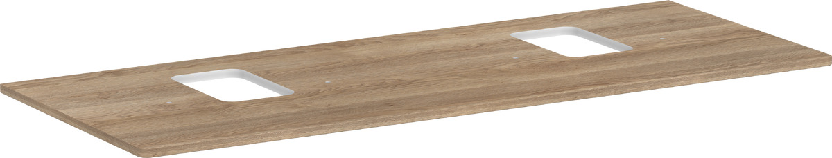 Hansgrohe Xelu Q piano sopra armadietto 136x55 cm rovere 54125230
