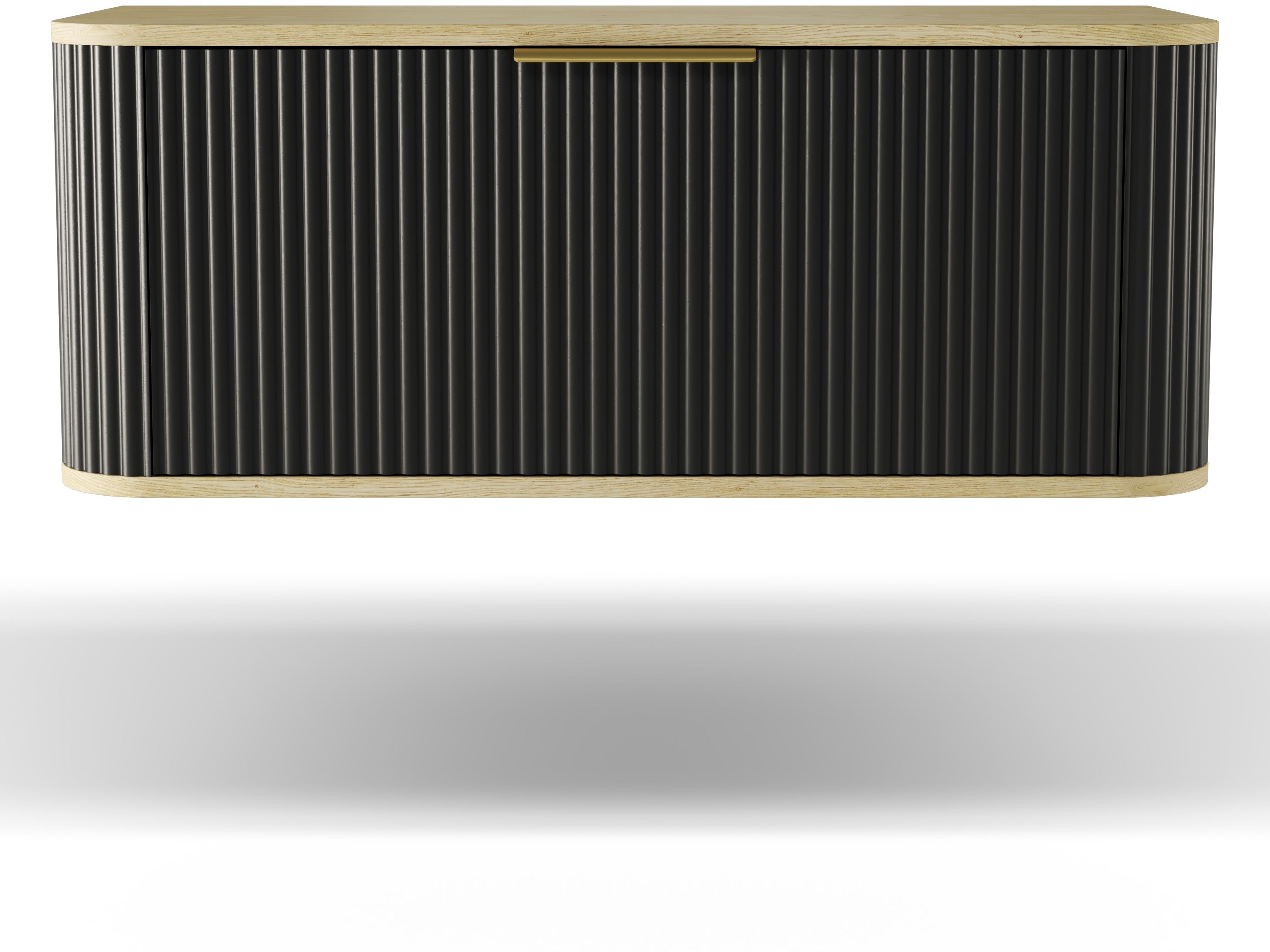 Strama Rivela armadietto 80x46x40 cm sottolavabo sospeso nero 49.101.07