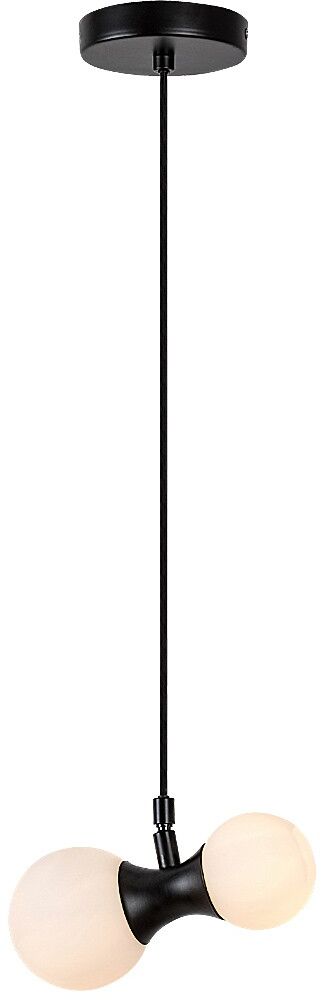 Rabalux Lition lampada sospesa 2x28 W bianco-nero 72299
