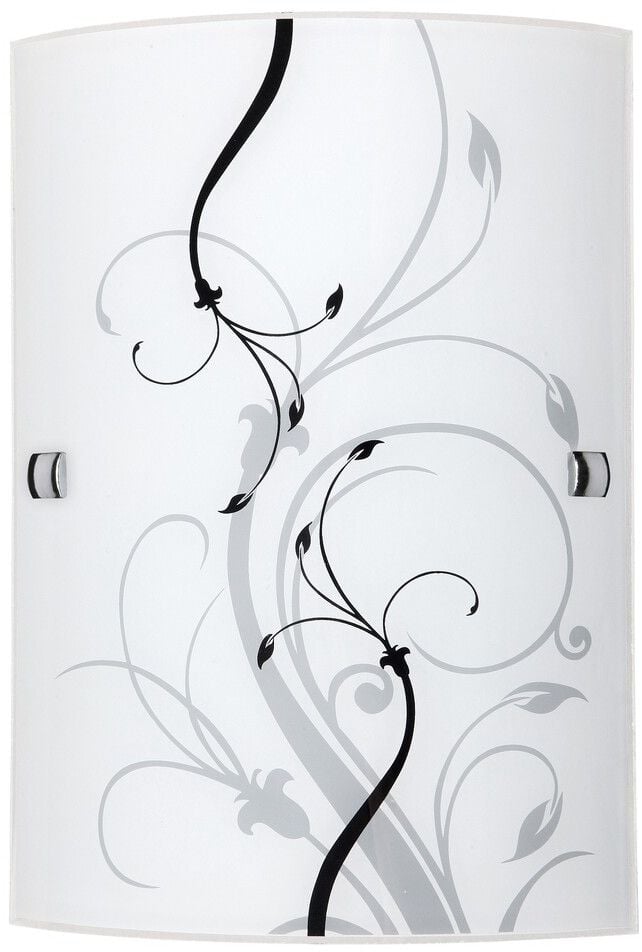 Rabalux Elina lampada da parete 1x60 W bianco-nero-motivo 3691