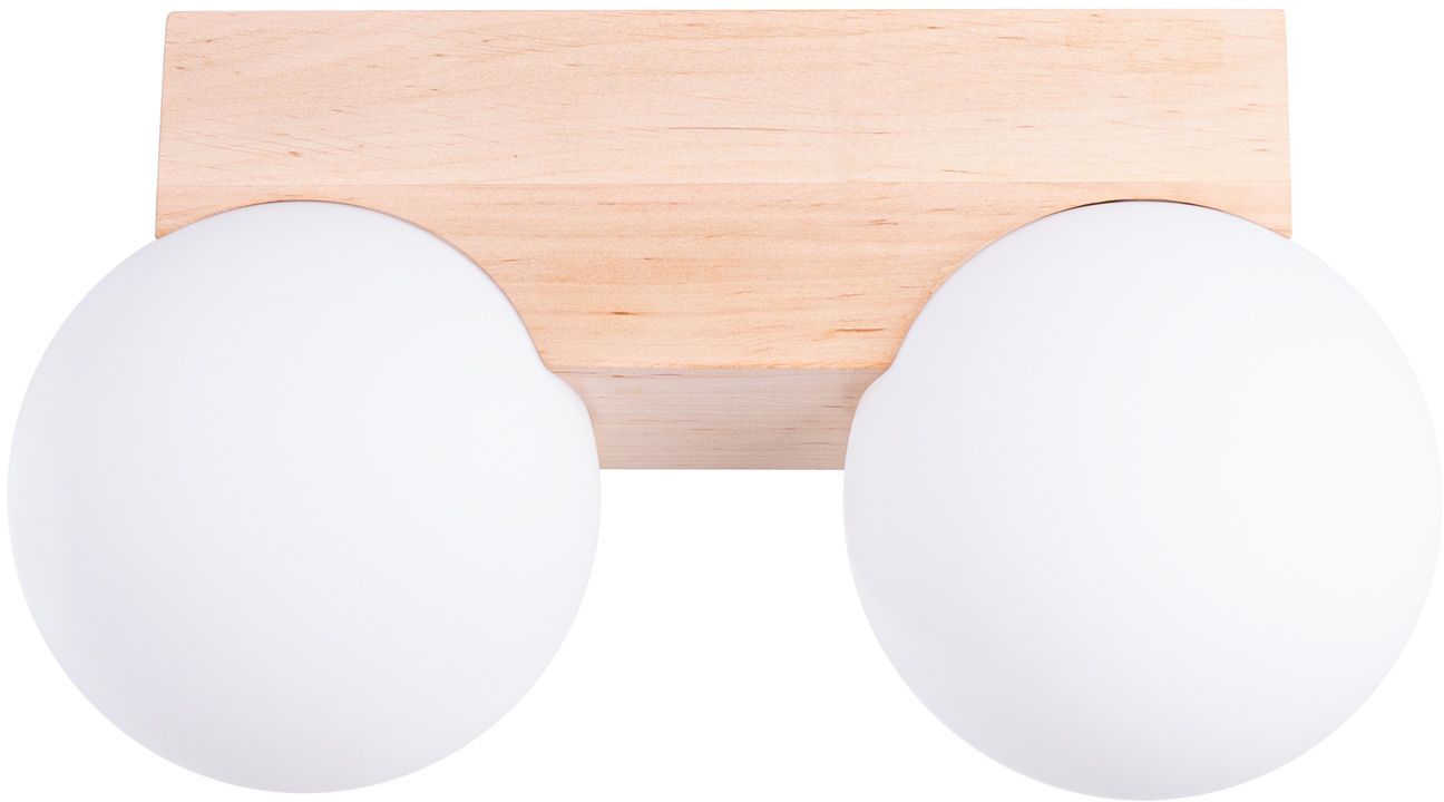 Sollux Lighting Bulbo lampada da soffitto 2x8 W bianco-legno SL.1683