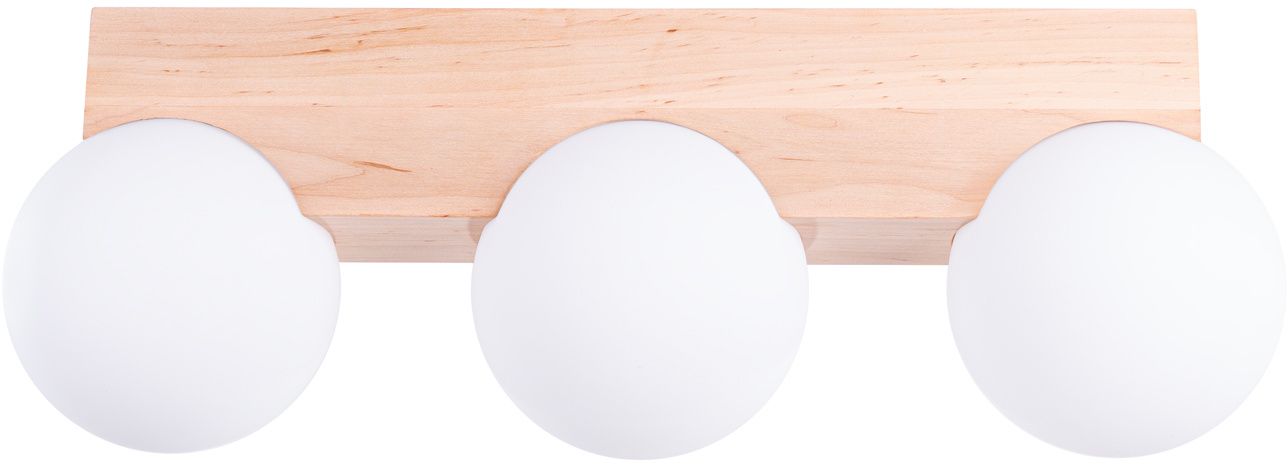 Sollux Lighting Bulbo lampada da soffitto 3x8 W bianco-legno SL.1684