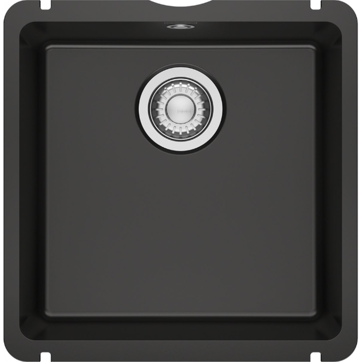 Franke KubusX lavello in ceramica 40.5x40 cm nero 126.0738.289