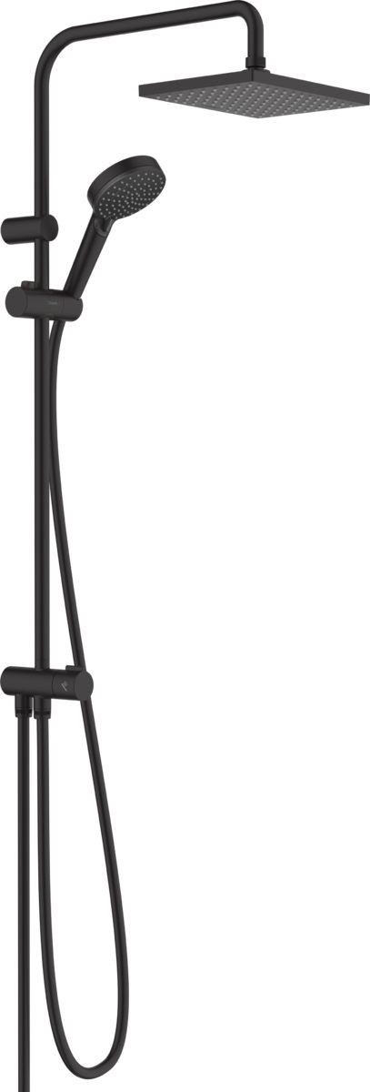 Hansgrohe Vernis Shape set doccia a parete nero 26289670