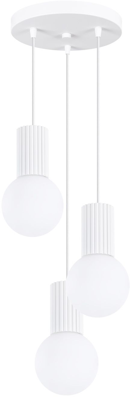Sollux Lighting Halo lampada sospesa 3x8 W bianco SL.1710