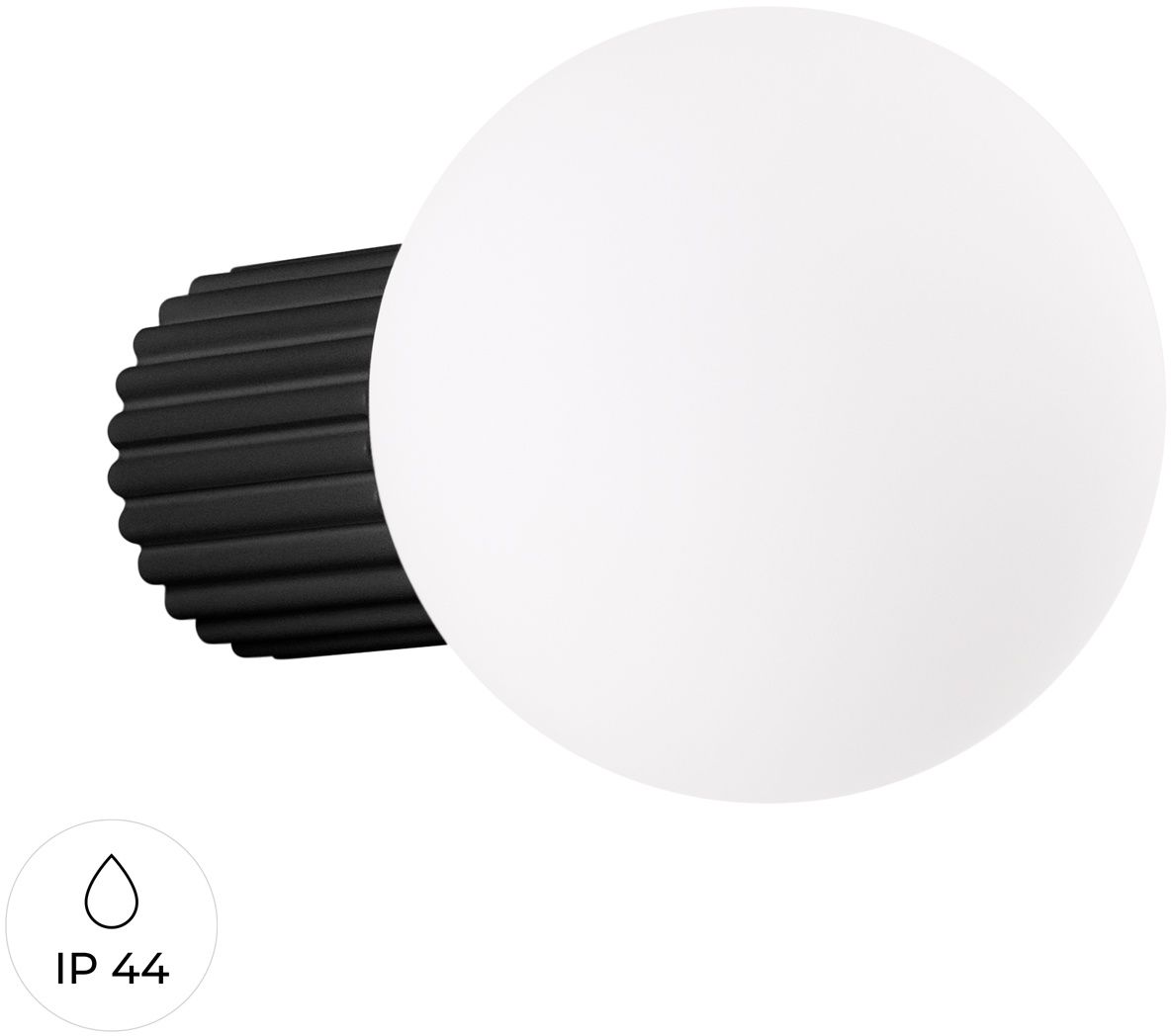 Sollux Lighting Halo lampada da parete 1x8 W bianco-nero SL.1712