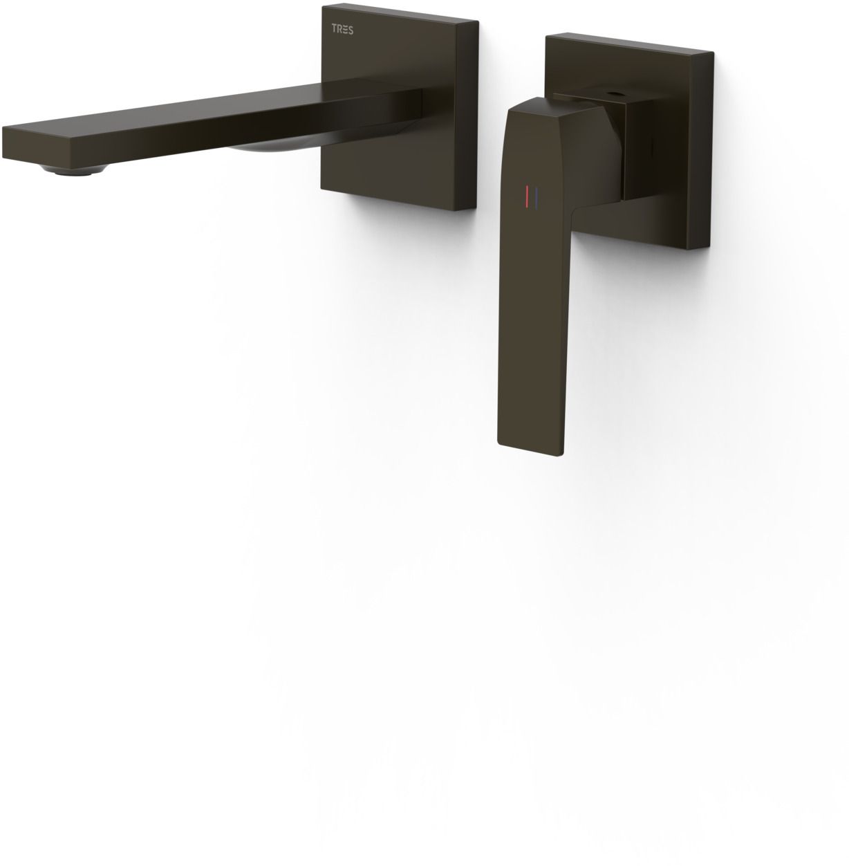 Tres Slim Exclusive rubinetto per lavabo da incasso nero 20230021KMB