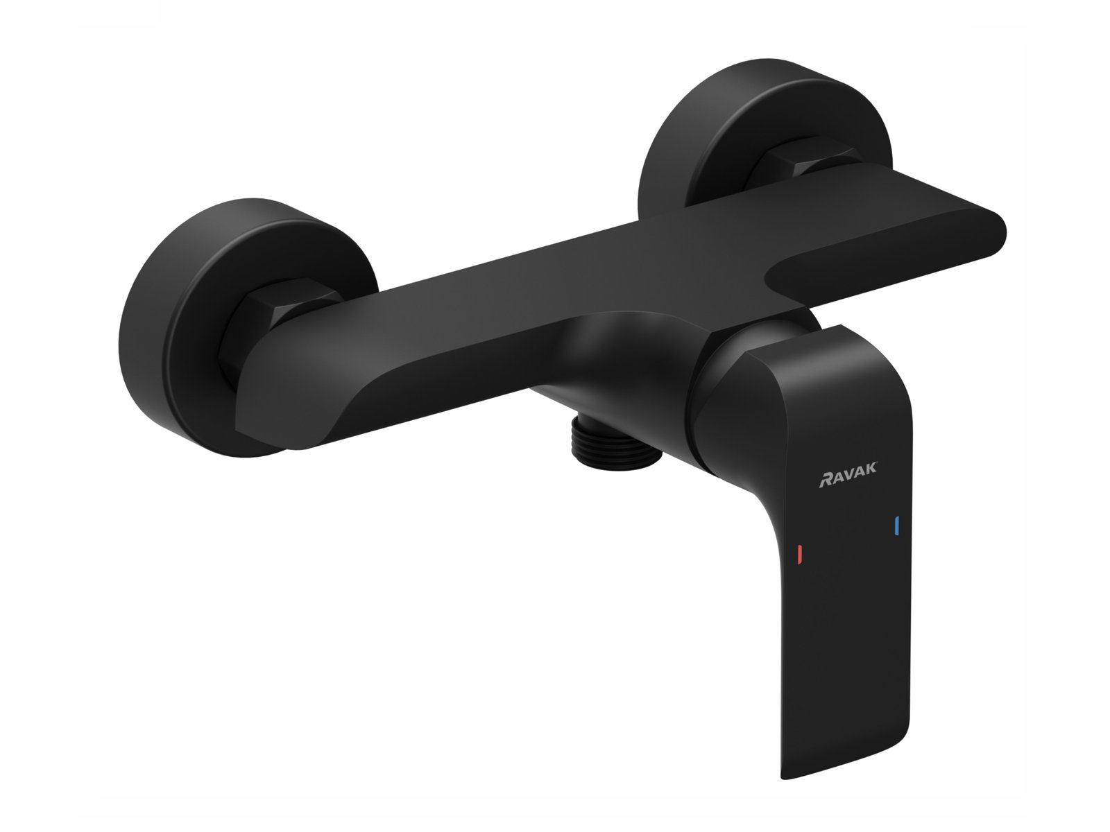 Ravak Flat rubinetto per doccia a parete nero X070177