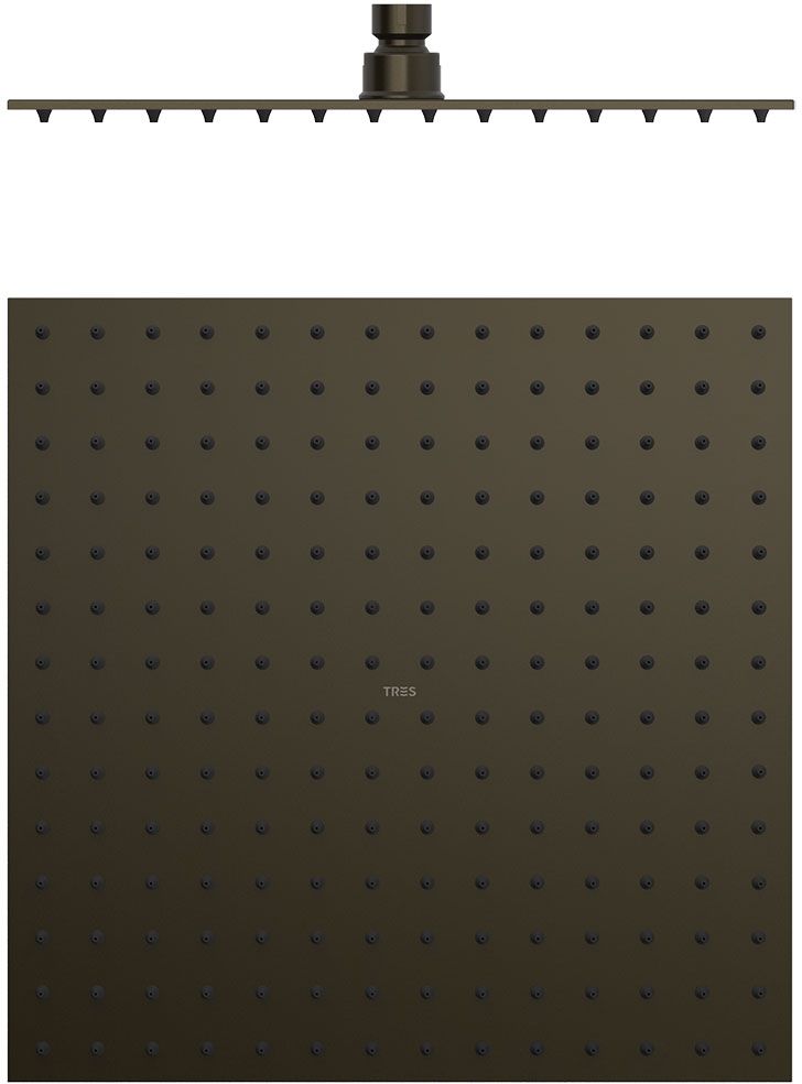 Tres Selection soffione doccia 30x30 cm quadrata nero 134315012KMB